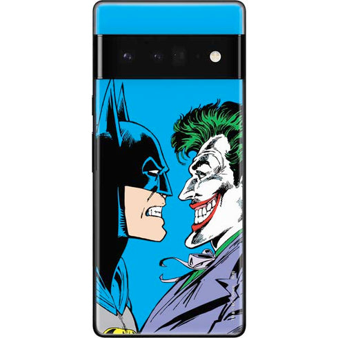 DC Comics The Joker vs Batman Vintage art Google Pixel 6 Pro Skin